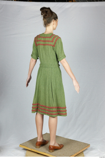  Photos Woman in Historical Dress 16 20th century Green Dress a poses whole body 0006.jpg